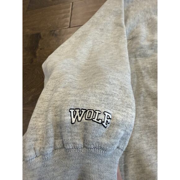 Vintage Wolf Athletic Mens Gray North American Midlands Rugged Sweatshirt XL - Picture 6 of 8